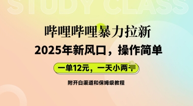 哔哩哔哩暴力拉新：2025年新风口，一单12元，一天数张(附开白渠道和保姆级教程)-科联星创